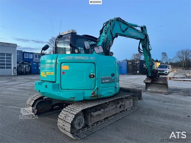 Kāpurķēžu ekskavators Kobelco SK75SR Crawler Excavator w/ Rototilt and Cleaning