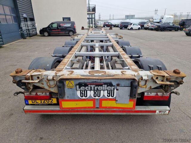 Langmaterial-Sattelauflieger Lecitrailer PORTE CONTENEURS MULTI POSITIONS