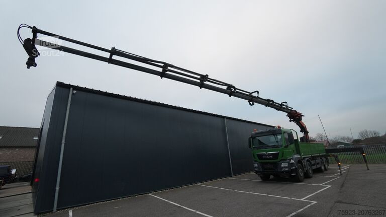 Vrachtwagen met kraan MAN TGS 41.460 8X4 OPEN BOX WITH PALFINGER PK 40002...