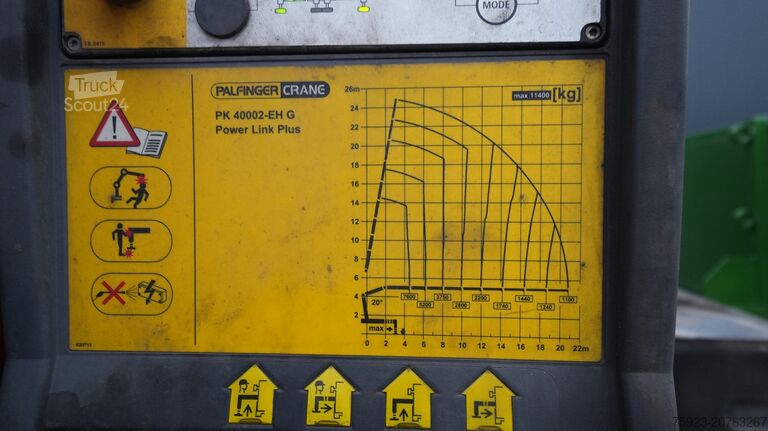Vrachtwagen met kraan MAN TGS 41.460 8X4 OPEN BOX WITH PALFINGER PK 40002...