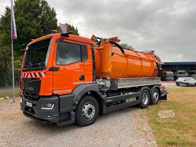 Vacuum tank truck MAN BL CH - FFG TGS 26.440 6x2-4 FFG elephant vacu