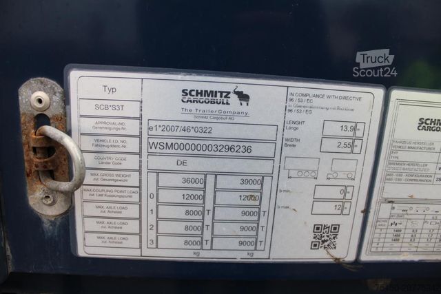 Semi-remorque bâchée SCHMITZ CARGOBULL SCS 24/L - Tautliner MEGA - LIFT - Nr.: 236