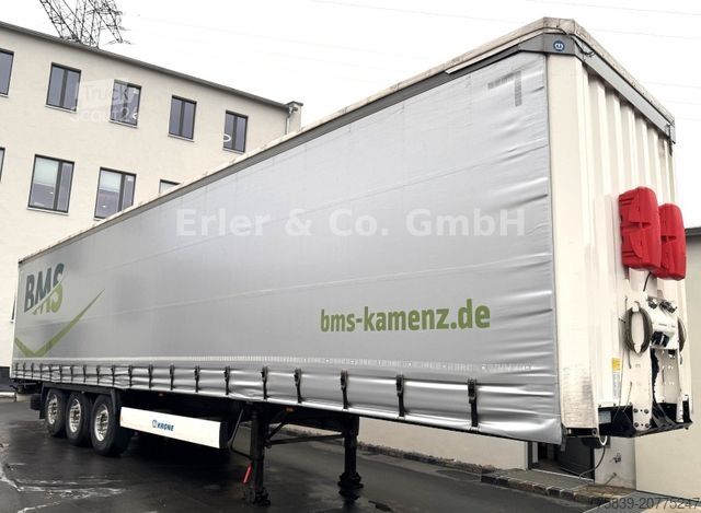 Semirimorchio con telone KRONE Edscha, Liftachse, 385/65