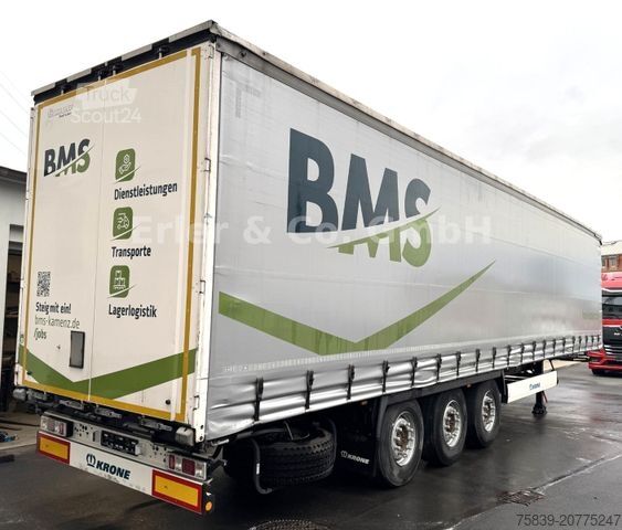 Semirimorchio con telone KRONE Edscha, Liftachse, 385/65