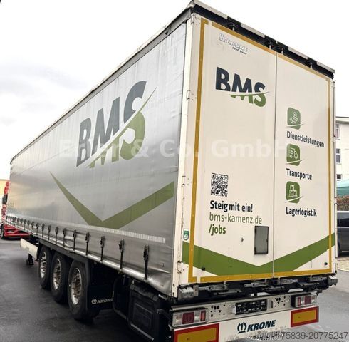 Semirimorchio con telone KRONE Edscha, Liftachse, 385/65