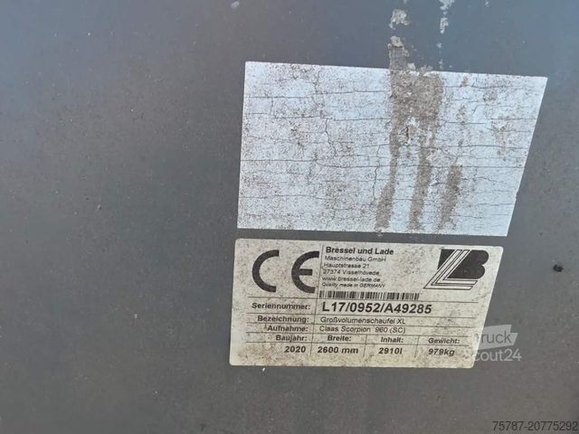 Manipulador telescópico Claas 960 Scorpion VP mit Schaufel + el