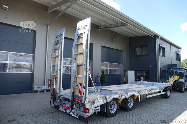 Alçak şasi römork MÜLLER-MITTELTAL T3 Profi 30,0 Neu, Baggerstiel, voll hydr. Rampe