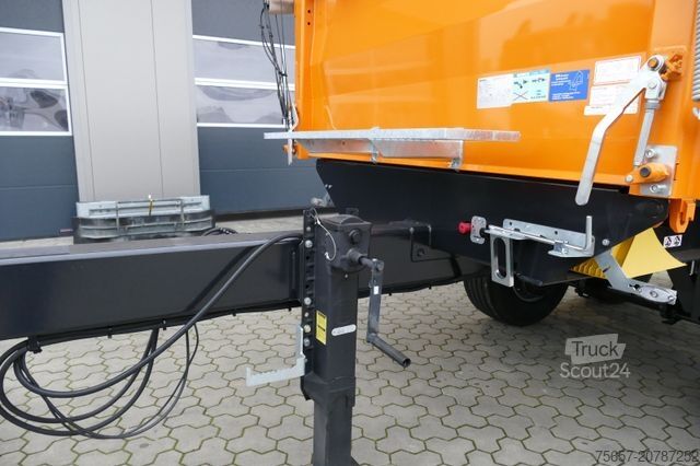 Üç yöne devirmeli römork MÜLLER-MITTELTAL 18 to, Luft, Seitliche ALU Wände, Rollplane