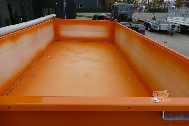 Üç yöne devirmeli römork MÜLLER-MITTELTAL 18 to, Luft, Seitliche ALU Wände, Rollplane