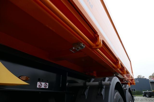 Üç yöne devirmeli römork MÜLLER-MITTELTAL 18 to, Luft, Seitliche ALU Wände, Rollplane