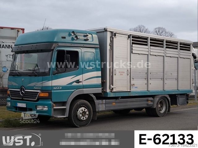 Viehtransporter LKW MERCEDES-BENZ Atego 1223 1 Stock Hohe Gitter Viehtransporter