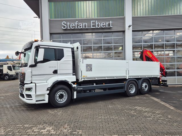 Camion cu platformă MAN TGS 26.470 6x2-4 LL Palfinger PK19.001 SLD5 Funk