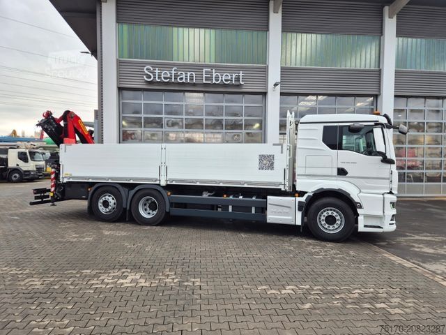Camion cu platformă MAN TGS 26.470 6x2-4 LL Palfinger PK19.001 SLD5 Funk