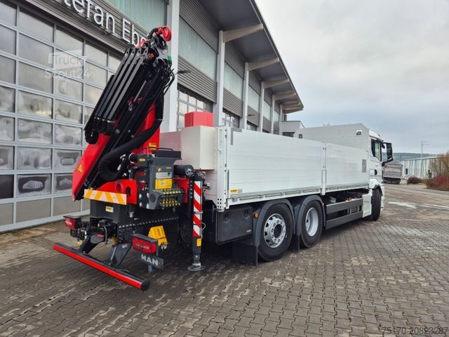 Camion cu platformă MAN TGS 26.470 6x2-4 LL Palfinger PK19.001 SLD5 Funk