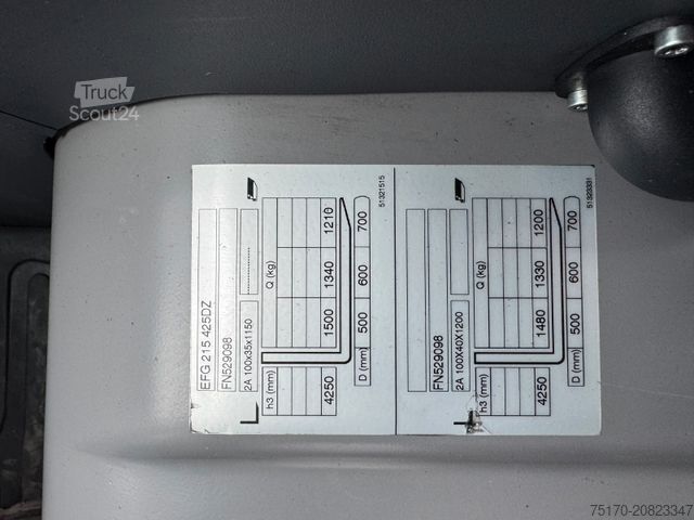 Stivuitor frontal JUNGHEINRICH EFG 215 / Triplex: 4.25m! / SS / nur 2.819h!