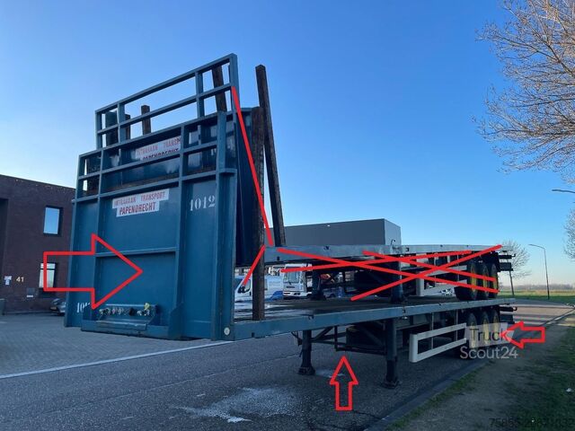 Plattformanhänger Haan OPL45 Heavy Duty (45Ton) / Rungen-Potholes / NL...