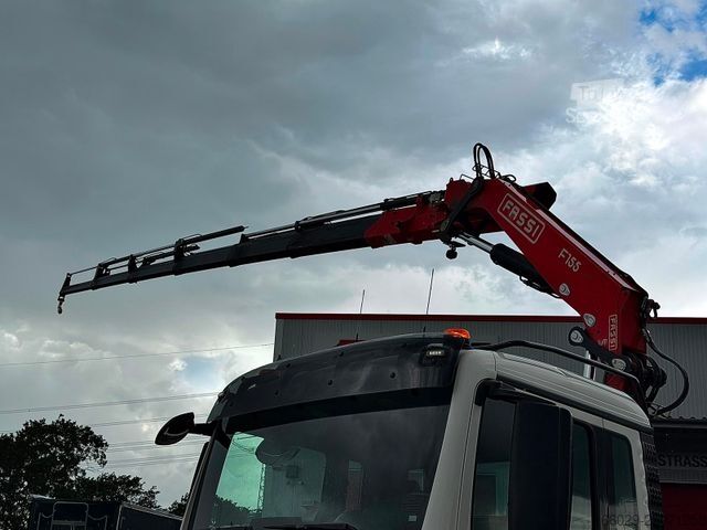 Autocamion basculant tridirecțional MAN 18.430 TGS Kran Fassi F155, Kipper