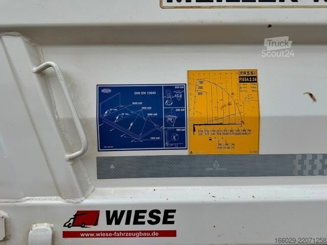 Autocamion basculant tridirecțional MAN 18.430 TGS Kran Fassi F155, Kipper