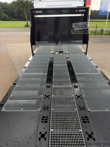 Ciężarówka z płaską platformą MERCEDES-BENZ Actros mit Rampen, Maschinentransporter