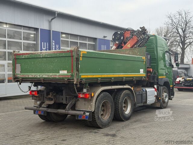 Wywrotka z żurawiem Volvo FMX 500 6x4 EURO6 WYWROTKA TRÓJSTRONNA Z HDS AT...