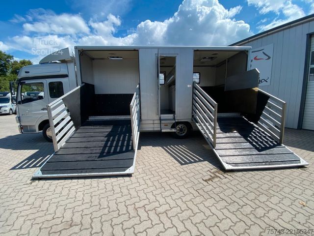 Camión de ganado MERCEDES-BENZ Atego 8180 3-4  Pferde  Wohnung
