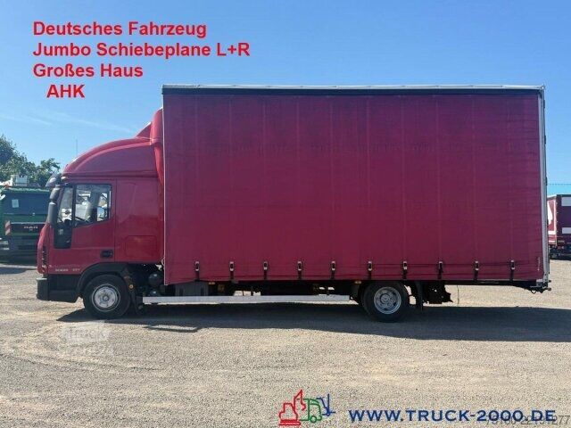 Tentinė platforma sunkvežimis Iveco 80E22 Jumbo Schiebeplane L+R Gr. Haus AHK Klima