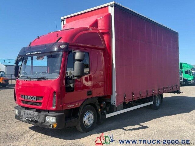 Tentinė platforma sunkvežimis Iveco 80E22 Jumbo Schiebeplane L+R Gr. Haus AHK Klima