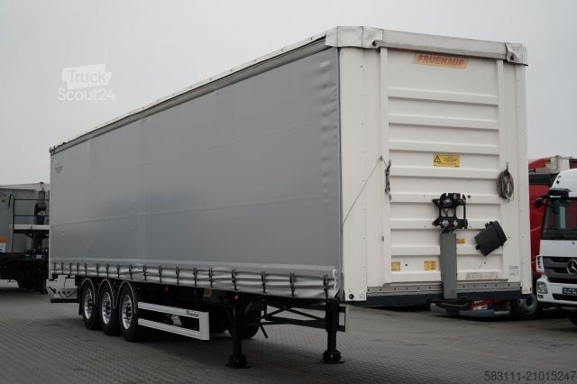 Semi-remorque bâchée FRUEHAUF IRANKA / STANDARD / MOCNA POD?OGA SZYNA DESKA / 