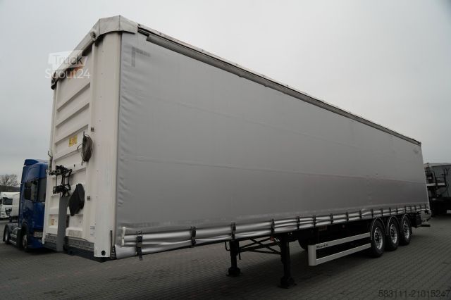 Semi-remorque bâchée FRUEHAUF IRANKA / STANDARD / MOCNA POD?OGA SZYNA DESKA / 