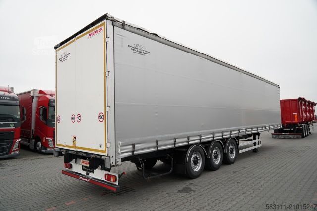 Semi-remorque bâchée FRUEHAUF IRANKA / STANDARD / MOCNA POD?OGA SZYNA DESKA / 