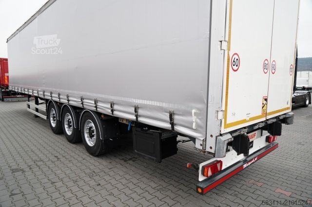 Semi-remorque bâchée FRUEHAUF IRANKA / STANDARD / MOCNA POD?OGA SZYNA DESKA / 