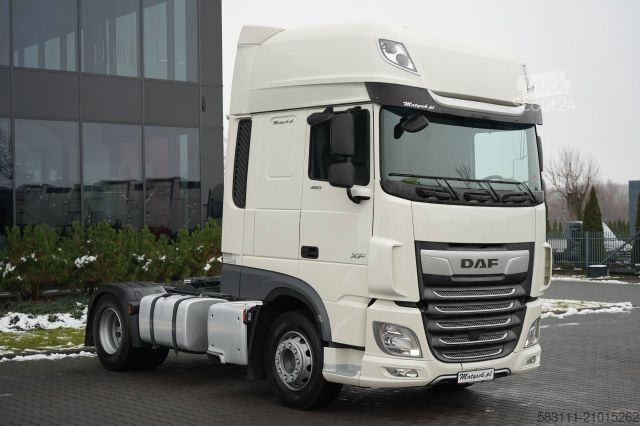 Standard nyergesvontató DAF XF 480 / SUPER SPACE CAB / OPONY 100% / 2021 ROK
