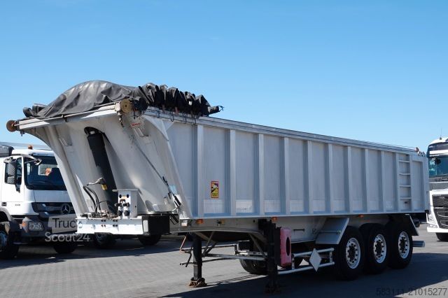 Tipper semitrailer BENALU WYWROTKA / 25 m3 / ALUMINIOWA / O? PODNOSZONA /