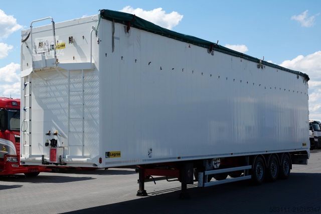 Semi-remorque à plancher roulant LEGRAS RUCHOMA POD?OGA / WALKING FLOOR / 98 m3 / OPONY