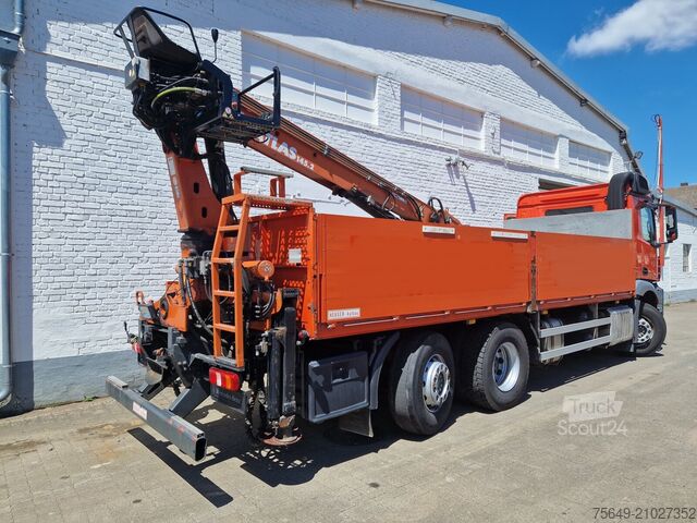Grue montée sur camion Mercedes-Benz Arocs 2545 L/6x2/4 Arocs 2545 L/6x2/4, Atlas Kran, 145.2-A19 VB, 9,4m-1.51 to, Lenkachse, entlastbar, Retarder, Klima,