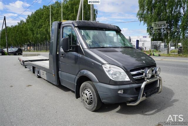 Automobilių gabenimo furgonas Mercedes-Benz Sprinter 519 – Car transporter with trailer