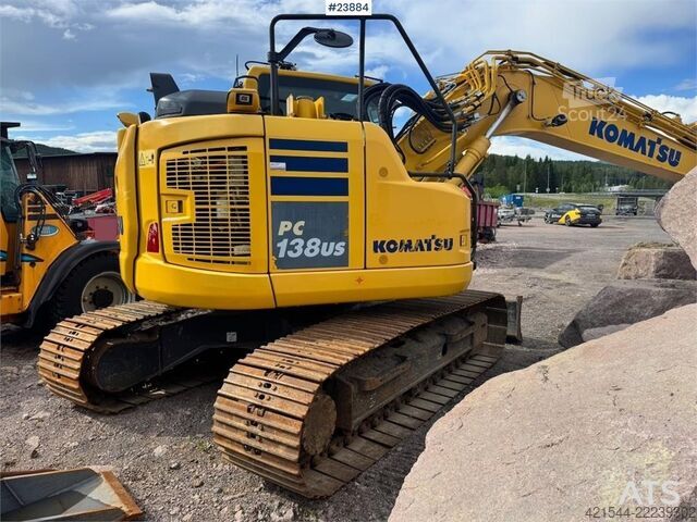 Rupsgraafmachine Komatsu PC138US-11 Excavator with Rototilt and Grading Buc