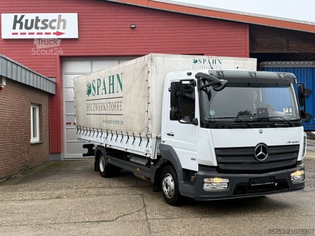 Samochód dostawczy z plandeką MERCEDES-BENZ 818L Atego Pritsche mit Bordwänden