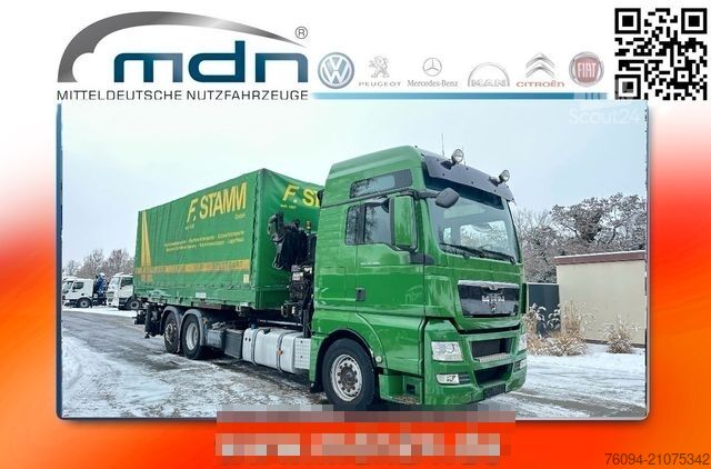 Wechselfahrgestell LKW MAN TGX 26.480 Kran 25m, Wechselpritsche , Container