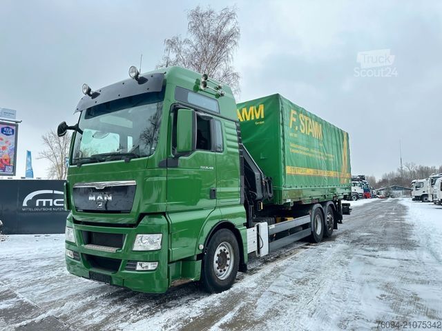 Wechselfahrgestell LKW MAN TGX 26.480 Kran 25m, Wechselpritsche , Container