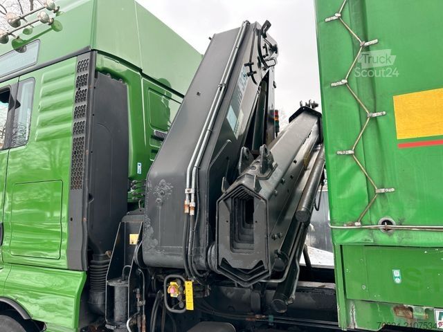 Wechselfahrgestell LKW MAN TGX 26.480 Kran 25m, Wechselpritsche , Container