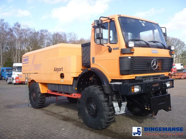 Schneeräumer Mercedes SK 2031 4x4x4 Schmidt CJS9 airport sweeper snow...