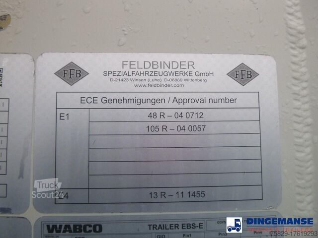 Silo Feldbinder Powder tank alu 36 m3 / 1 comp