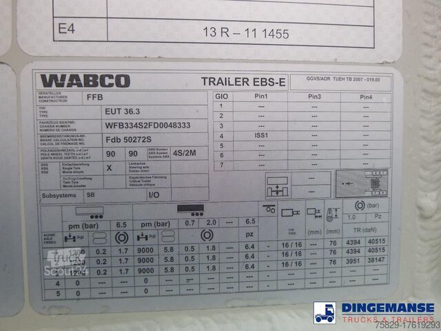 Silo Feldbinder Powder tank alu 36 m3 / 1 comp