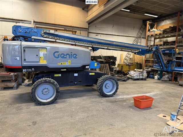 Teleskooppinen alusta Genie S-65xc telescopic lift for sale with a basket lift