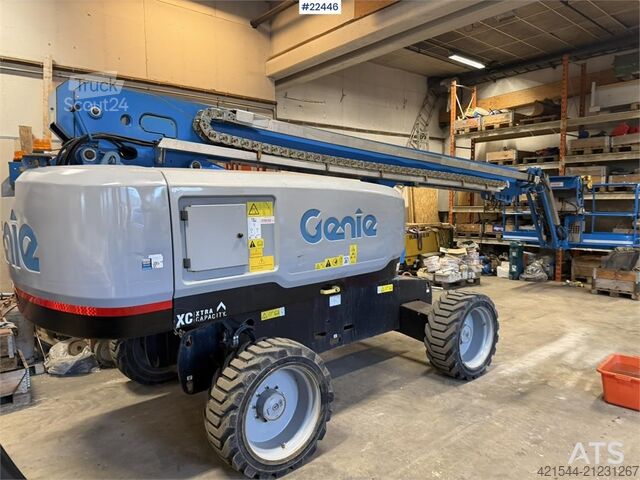Teleskooppinen alusta Genie S-65xc telescopic lift for sale with a basket lift