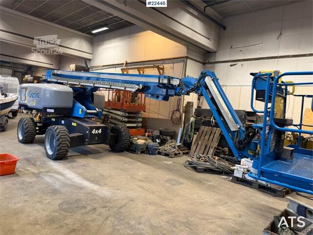 Teleskooppinen alusta Genie S-65xc telescopic lift for sale with a basket lift