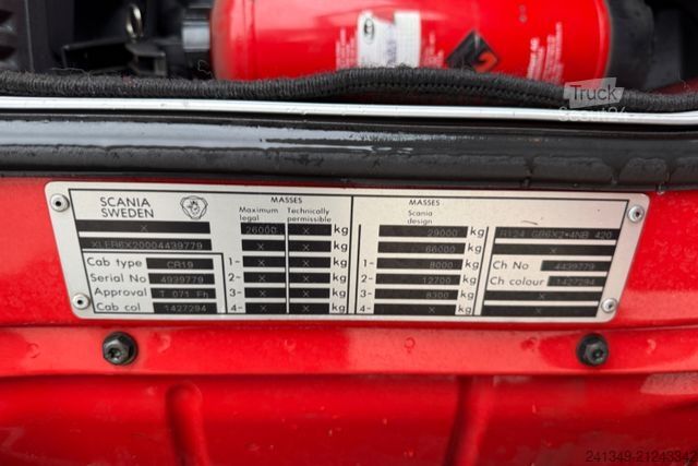 Podwozie ciężarówki SCANIA R124 420 6x2