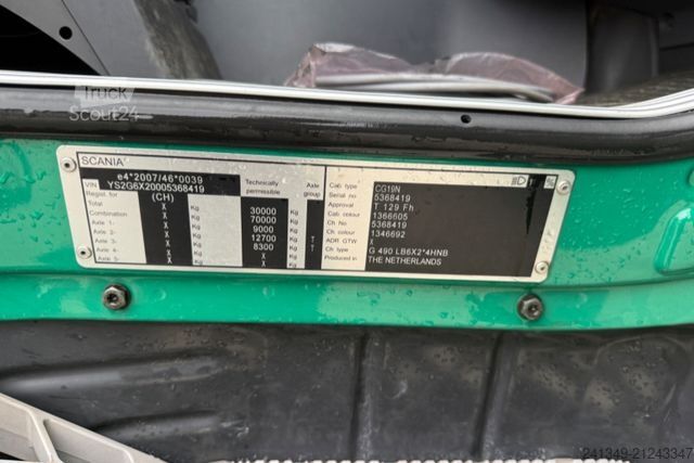 Tovorna dvigalka na tovornjaku SCANIA G490 6x2 PK18002-4