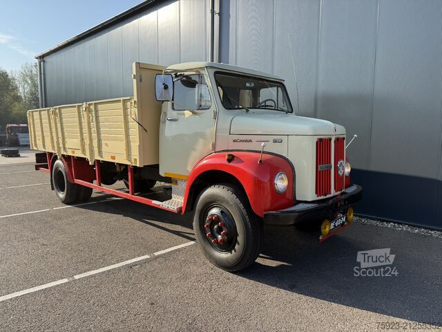 Платформа за зареждане Scania 50 L5046 – 4x2 classic oldtimer open box truck